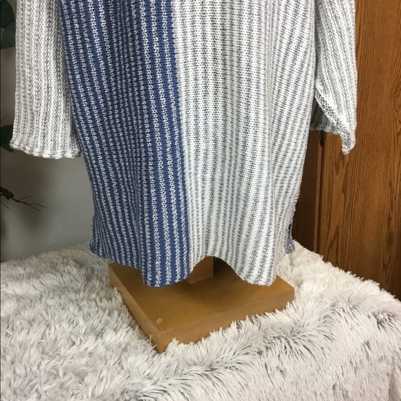 STYLE & Co Woman 1X blue/white 3/4 sleeve sweater - Picture 7 of 10